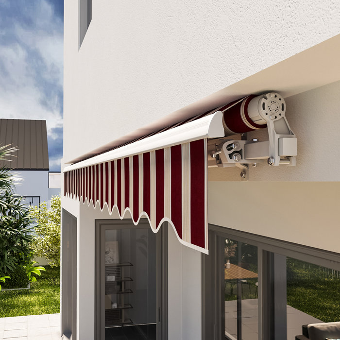 Sol 27 Outdoor Bolton 3.5m W x 3m D Retractable Patio Awning & Reviews